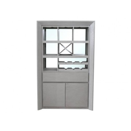 Contra Barra Maslow De Madera Color Gris Vintage