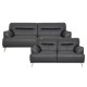 Sala Bend De Piel Italiana Color Gris de Boal