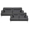 Sala Bend De Piel Italiana Color Gris de Boal
