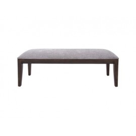 Banca Altair De Madera Con Tela Color Gris